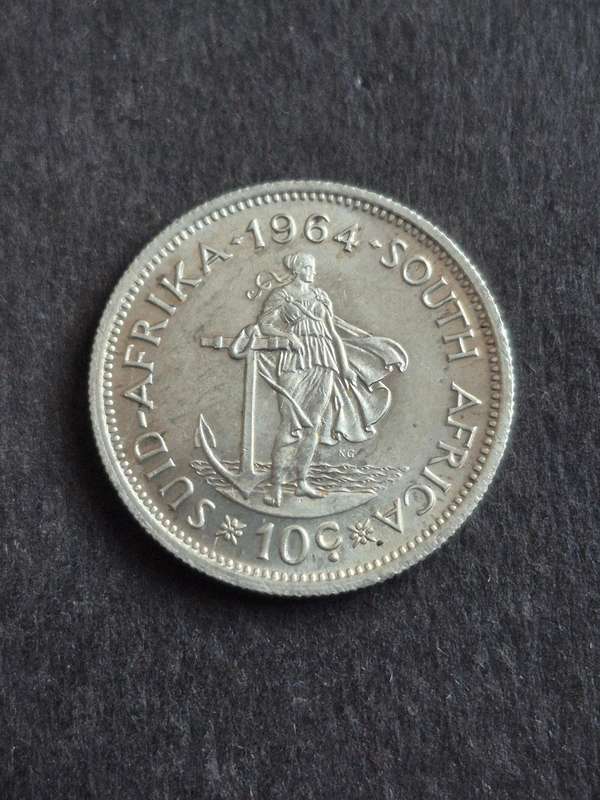 Republic 10 Cents 1964 UNC