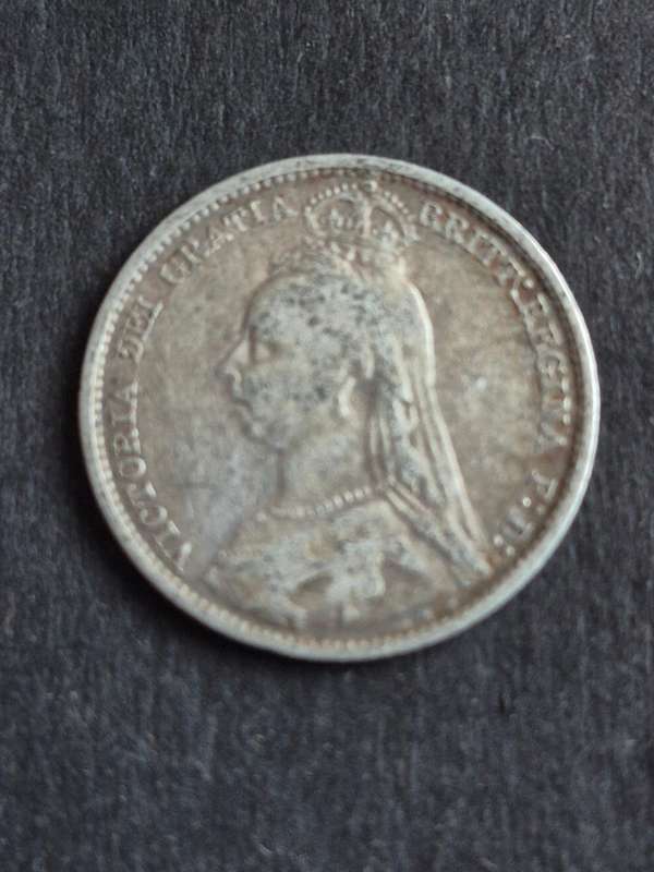 UK Sixpence 1890 Silver
