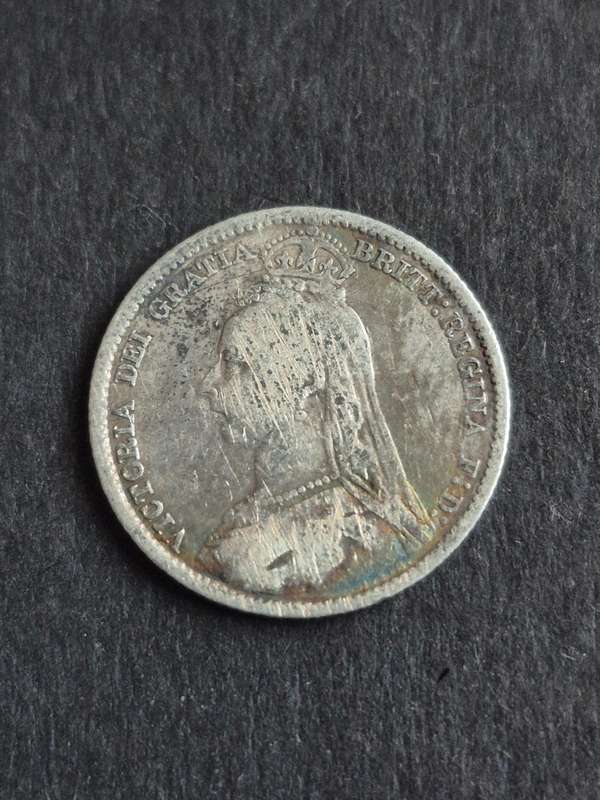 UK Sixpence 1889 Silver