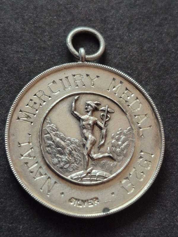 Natal Mercury Race Sterling Silver Medal 1928  8.8g (unnamed)