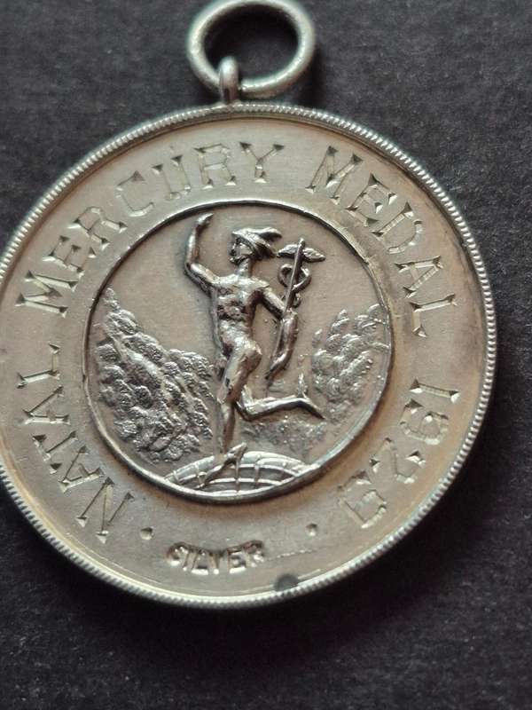 Natal Mercury Race Sterling Silver Medal 1928  8.8g (unnamed)