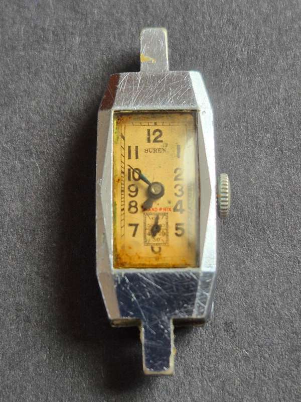 Vintage Ladies Buren Grand Prix Mechanical Wrist Watch (not working)