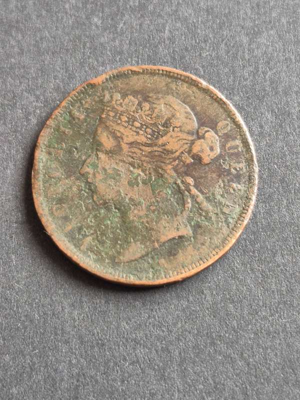 Strait Settlements One Cent 1874 (Filler coin)