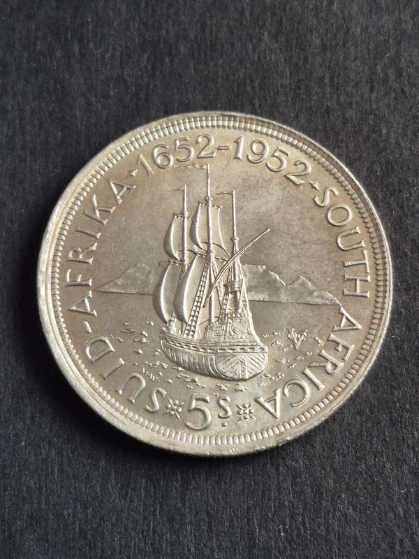 Union 5 Shillings 1952 UNC