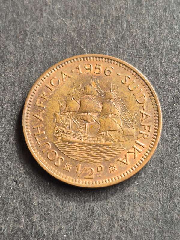 Union 1/2 Penny 1956 (nice condition)