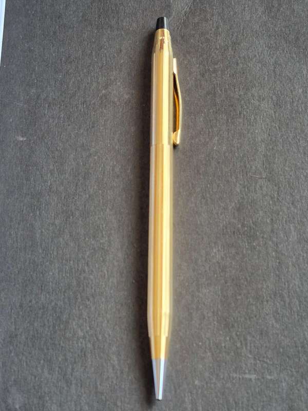 Vintage Rolled Gold Cross Pencil 1:20 12kt made in Ireland (excellent condition)
