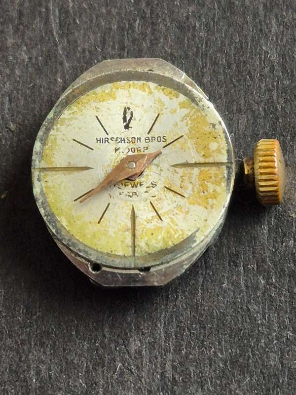 Vintage Ladies 17 Jewels Ladies Wrist Watch Hirschson Bros (not working)