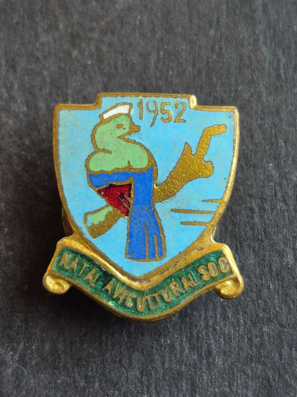 Natal Avicultural Society Lapel Enamel Badge 1952