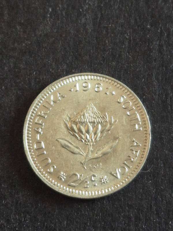 Republic 2 1/2 Cents 1961 UNC