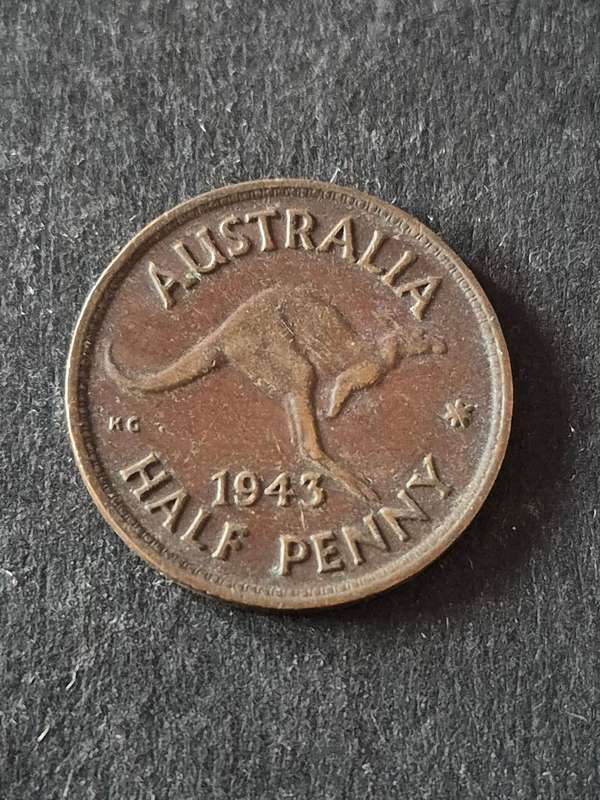 Australia 1/2 Penny 1943