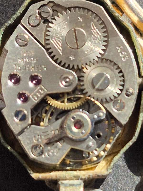 Vintage Ladies Rotary 15 Jewels Rolled Gold 10 Microns Mechanical Wrist Watch (not working)