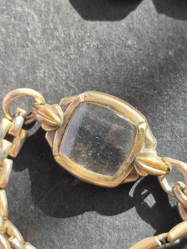Vintage Ladies Rotary 15 Jewels Rolled Gold 10 Microns Mechanical Wrist Watch (not working)