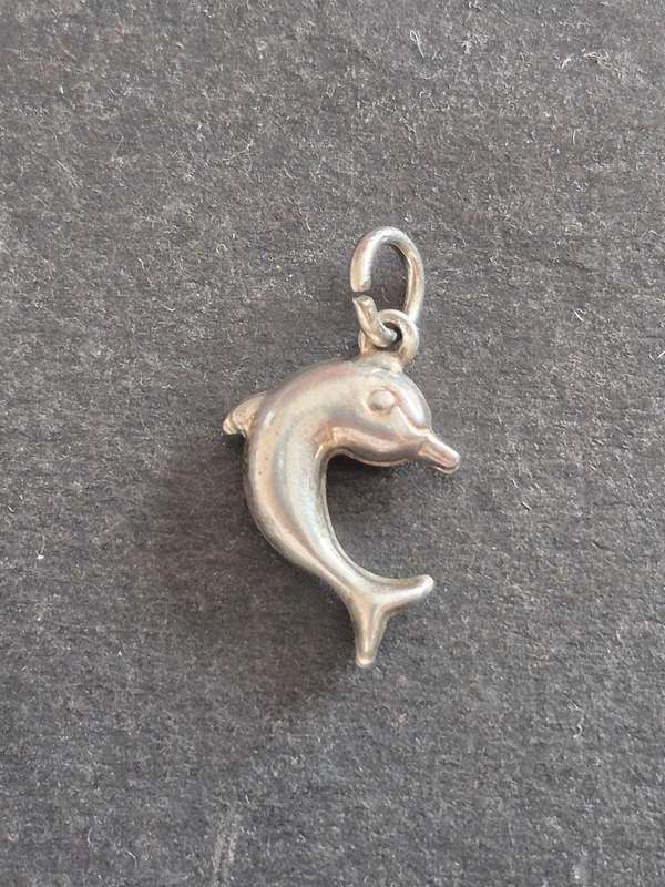 Sterling Silver Dolphin Charm 7.9g