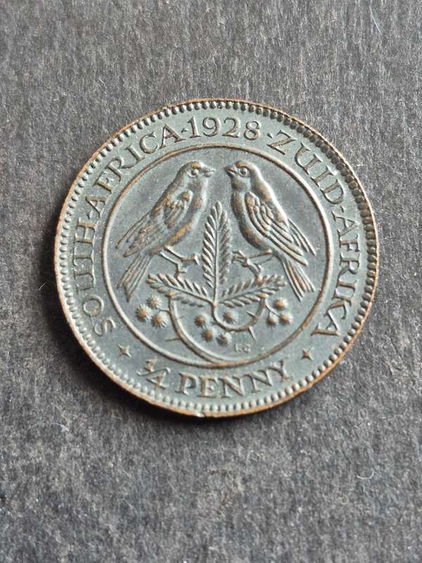 Union Farthing 1928 EF+/UNC