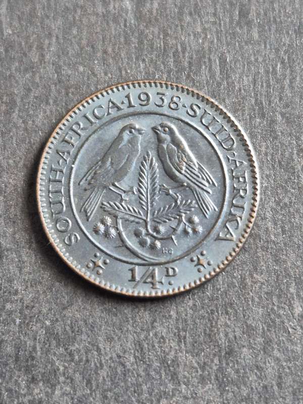 Union Farthing 1938 EF+/UNC