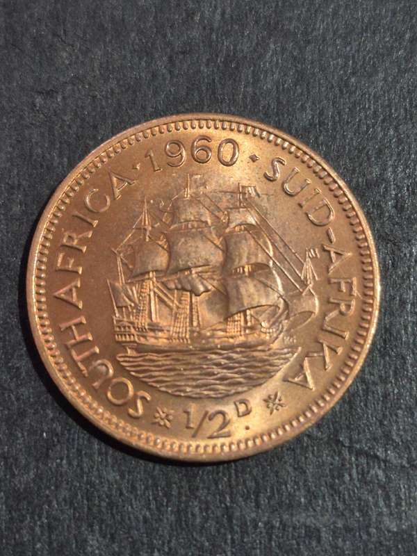 Union 1/2 Penny 1960 BU