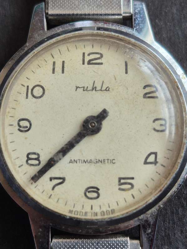 Vintage Ladies Ruhla Antimagnetic Mechanical Wrist Watch (not working)
