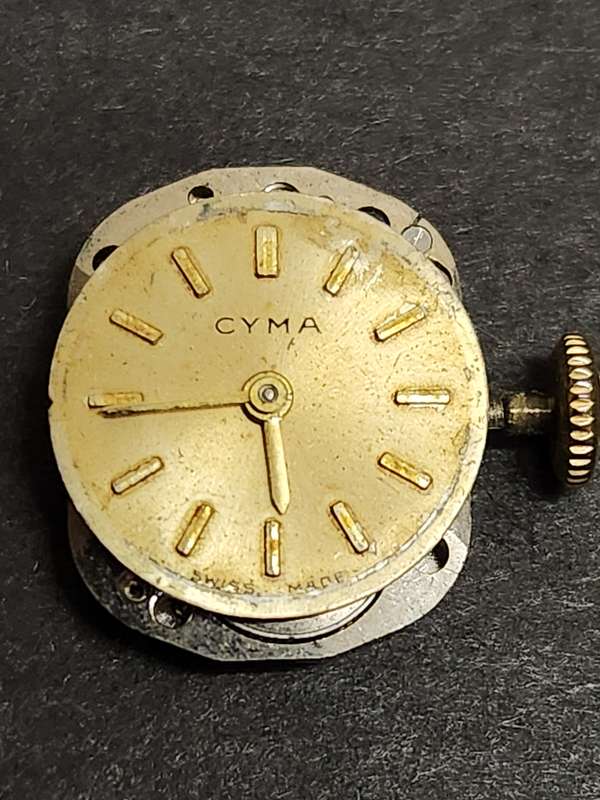 Vintage Ladies Cyma Mechanical Wrist Watch 20 Microns (not working) - as per photograph