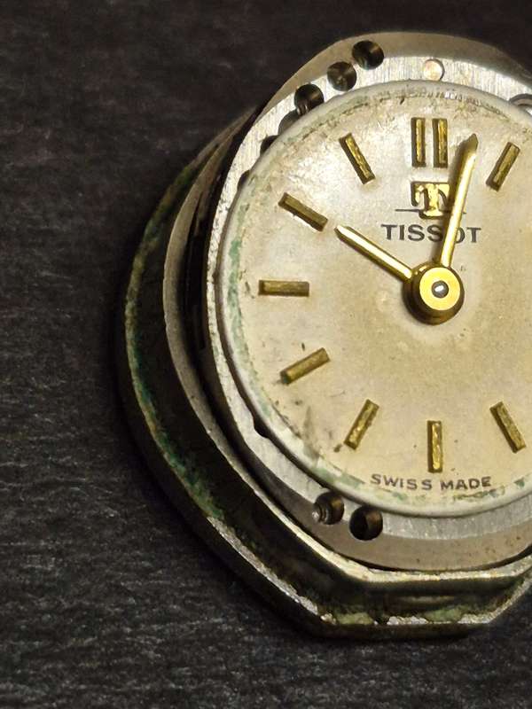 Vintage Ladies Tissot Mechanical Wrist Watch (not working) with Rolled Gold Band