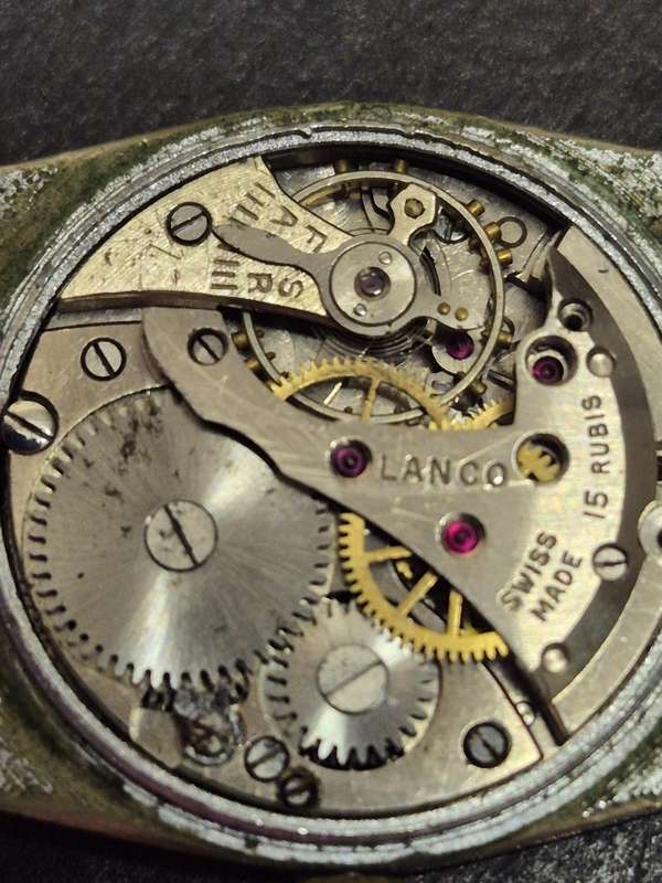 Vintage Lanco 17 Jewels Ladies Wrist Watch (not working)