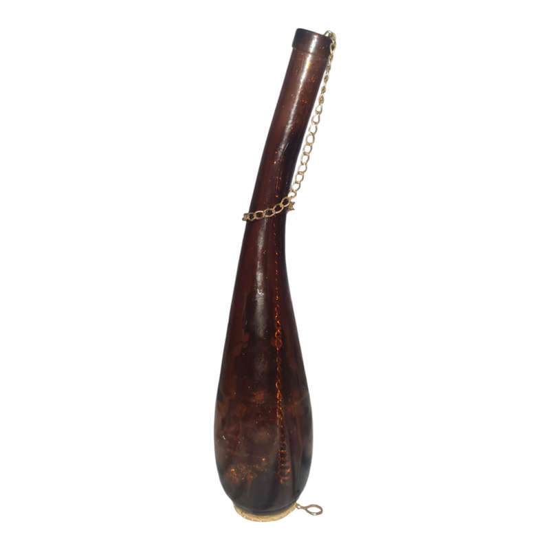 Amber glass bottle