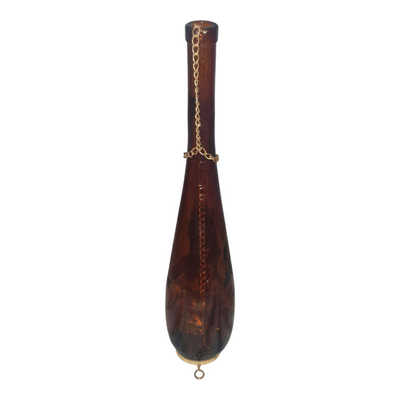 Amber glass bottle