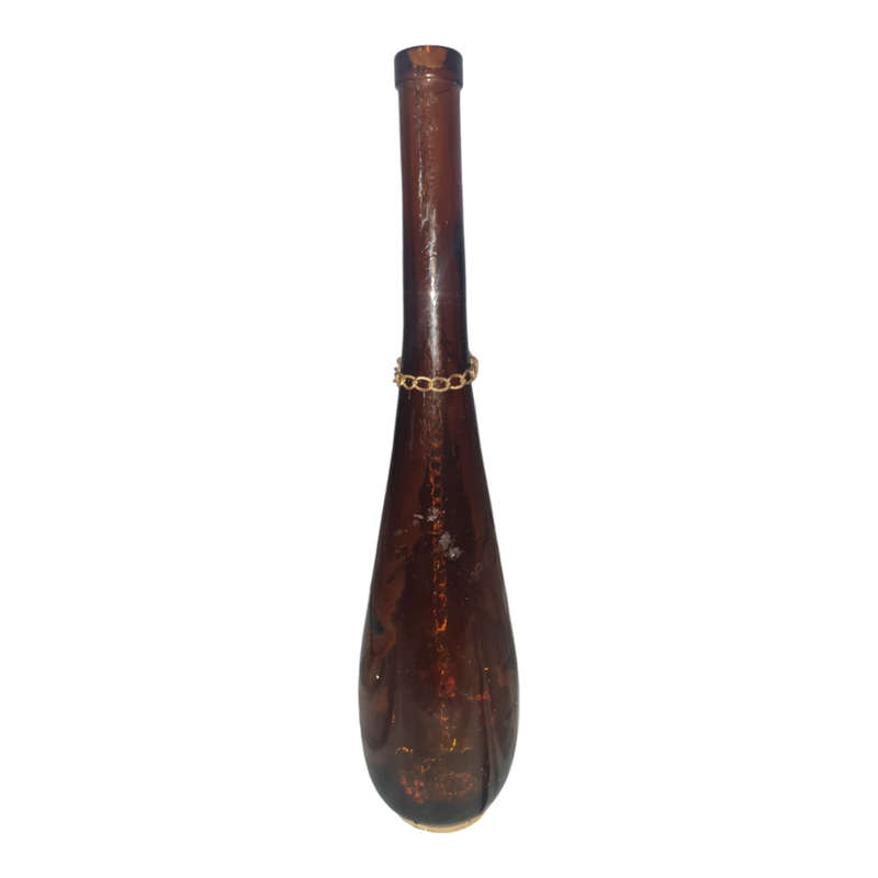 Amber glass bottle