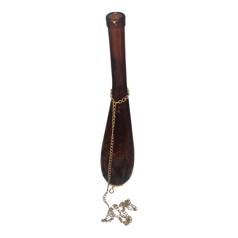 Amber glass bottle