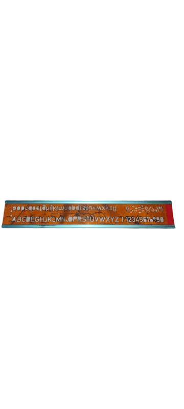 "Rotring Vintage Stencil Art Rulers  202-228/8 STANDARDGRAPH