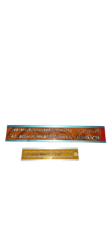 "Rotring Vintage Stencil Art Rulers  202-228/8 STANDARDGRAPH