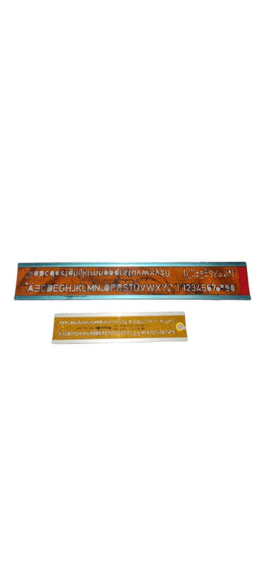 "Rotring Vintage Stencil Art Rulers  202-228/8 STANDARDGRAPH