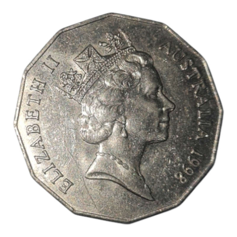Australian 1998 - 50 Cent Piece - Queen Elizabeth II Commemorative Coin