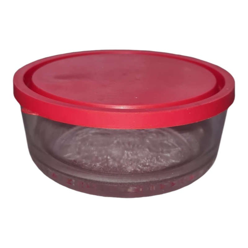 Glass containers with lid