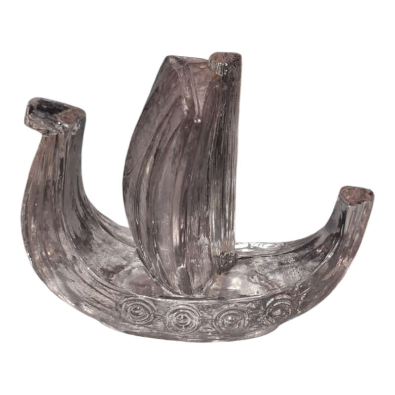 Swedish Glass Sculpture Sailboat