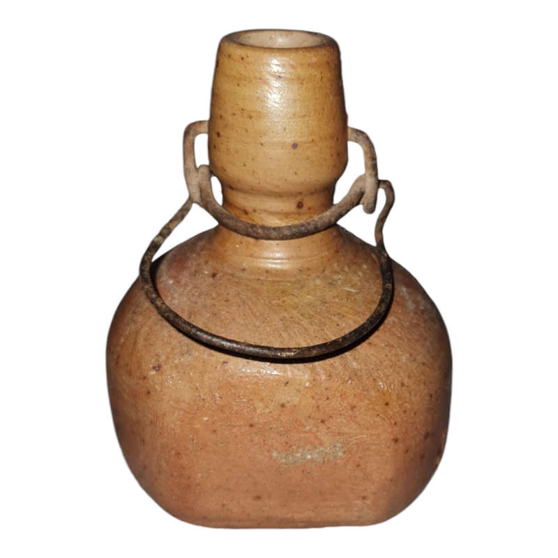 VINTAGE BROWN POTTERY bottle