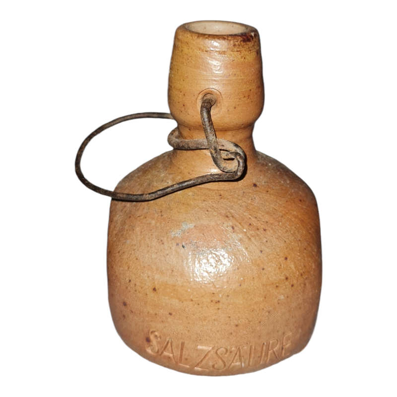 VINTAGE BROWN POTTERY bottle