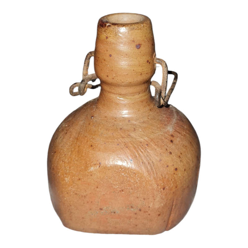 VINTAGE BROWN POTTERY bottle