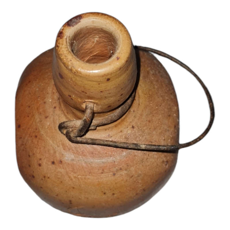 VINTAGE BROWN POTTERY bottle