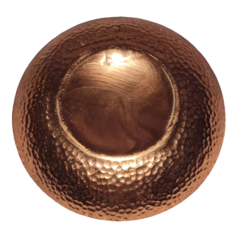 Hammered copper bowl