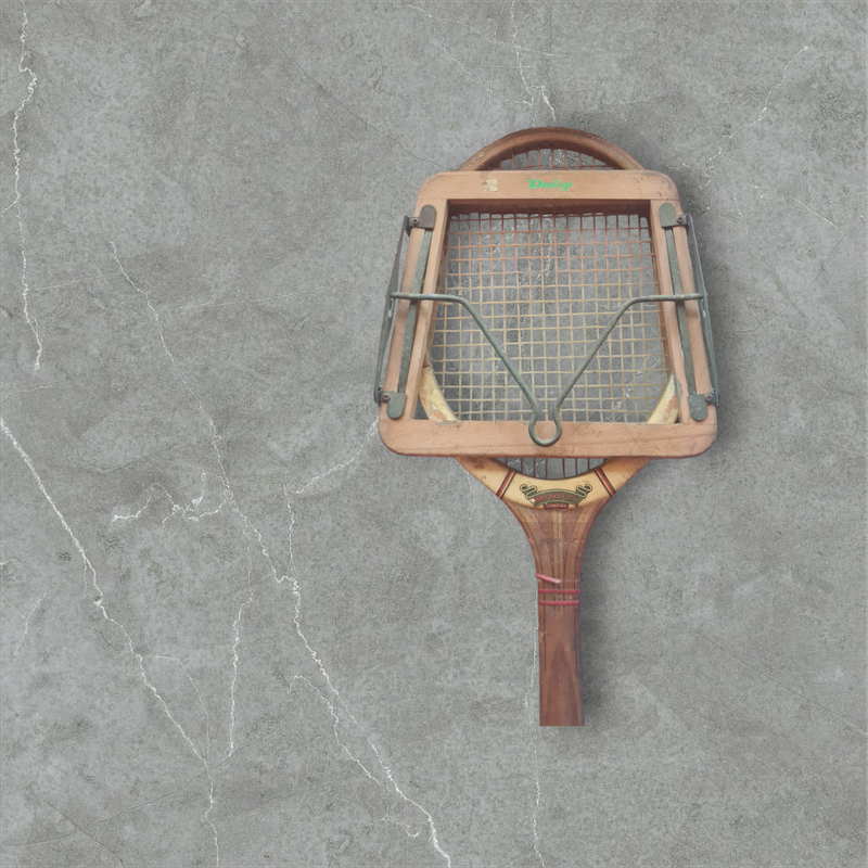 Retro Slazenger squash racquet with Dunlop wooden head guard