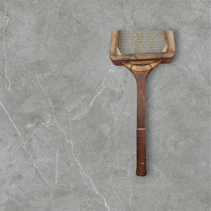 Retro Slazenger squash racquet with Dunlop wooden head guard