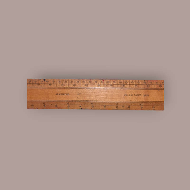 Wood ruler made in Germany