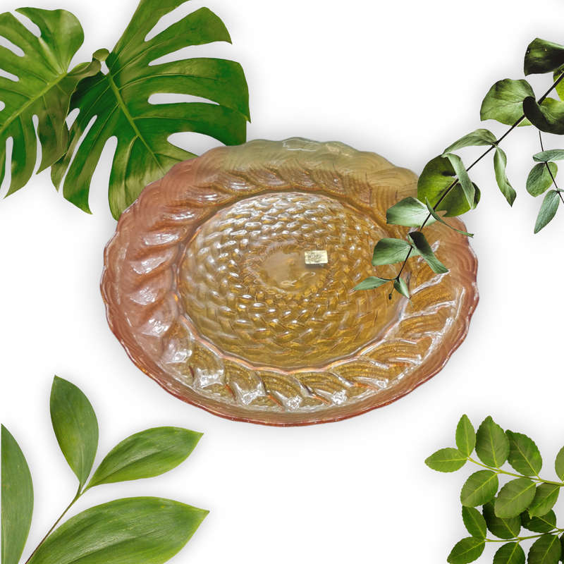 Amber serving dish