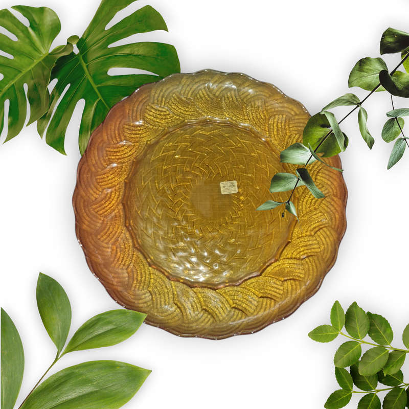 Amber serving dish