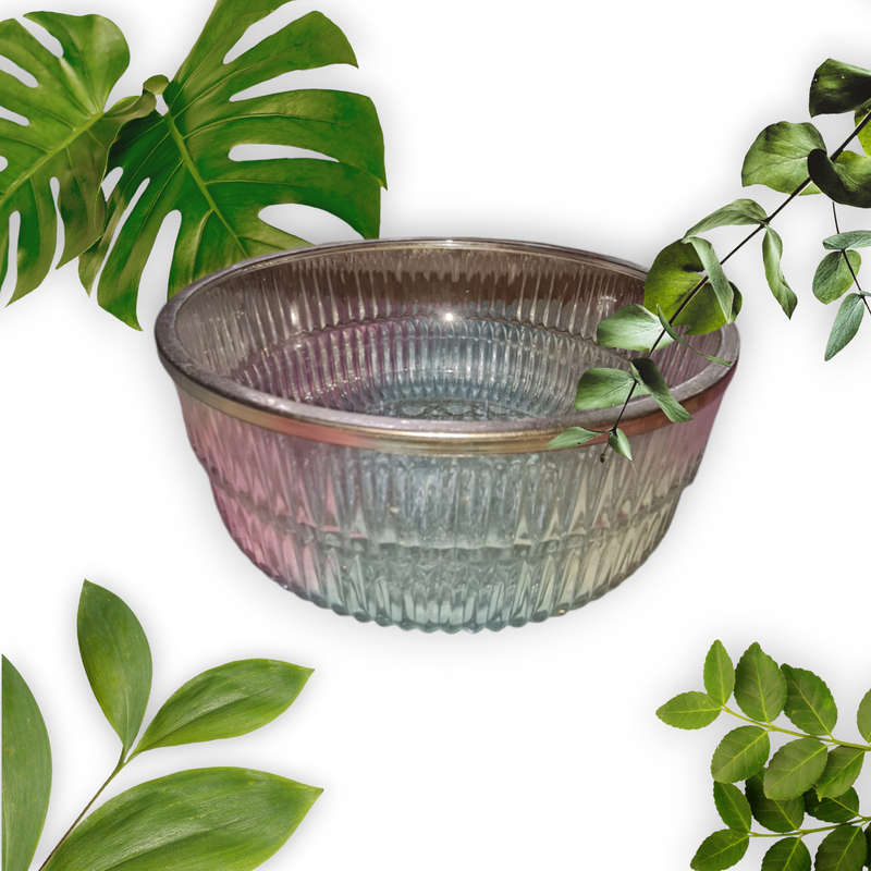 Large Deep Glass Trifle Salad Serving Bowl