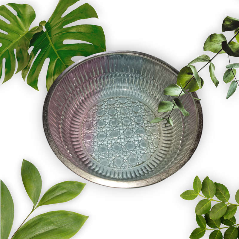 Large Deep Glass Trifle Salad Serving Bowl