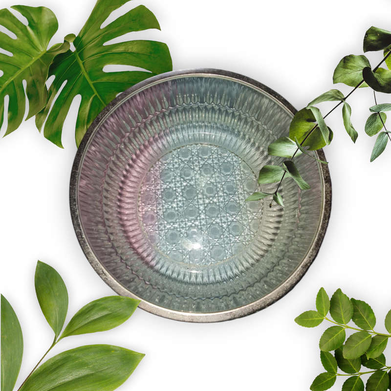 Large Deep Glass Trifle Salad Serving Bowl