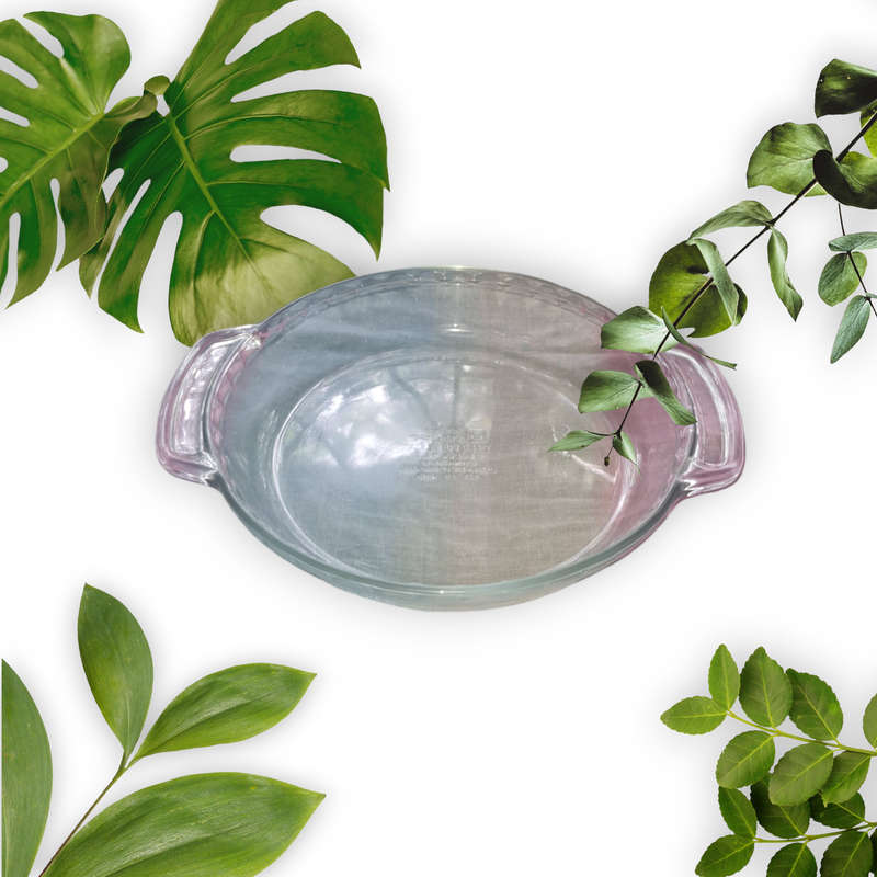 Bake & Enjoy Glass Bakeware Pie Dish with Handles