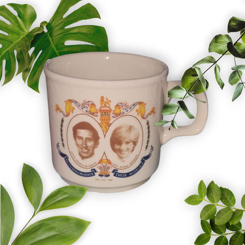 Vintage Commemorative Royal Wedding Mug 1981 - Made in Republic of Ireland