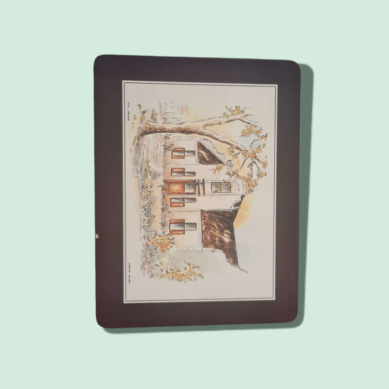 Cape Heritage Placemats | Set of 6 | South African Cape Dutch House | Vintage Table Decor